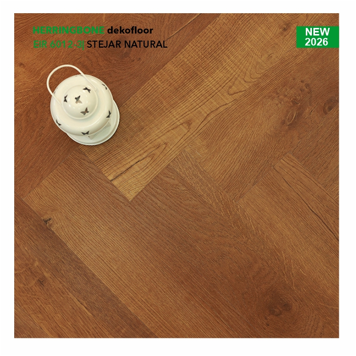 Пол SPC коллекция Dekofloor Herringbone, STEJAR NATURAL, 6012-3