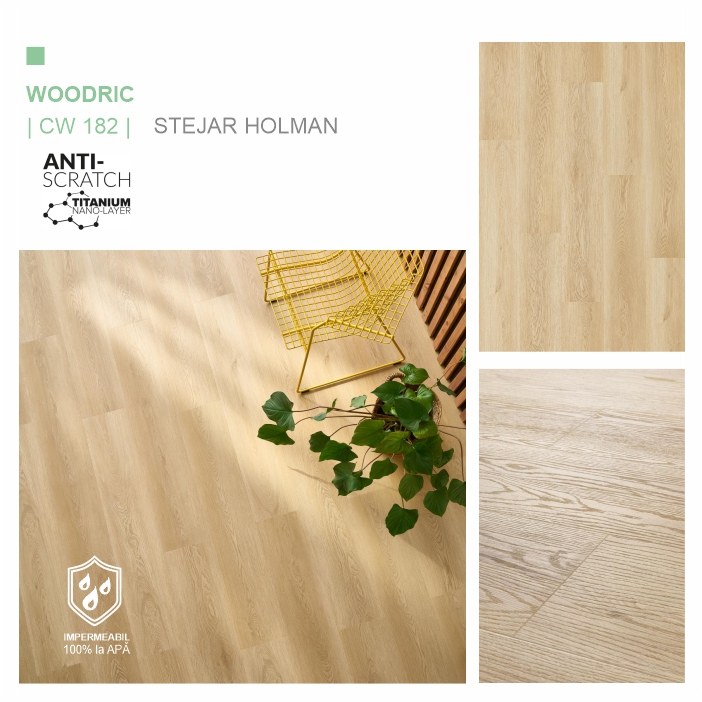 Pardoseala SPC, Stejar Holman, ARBITON colecția WOODRIC CW 182