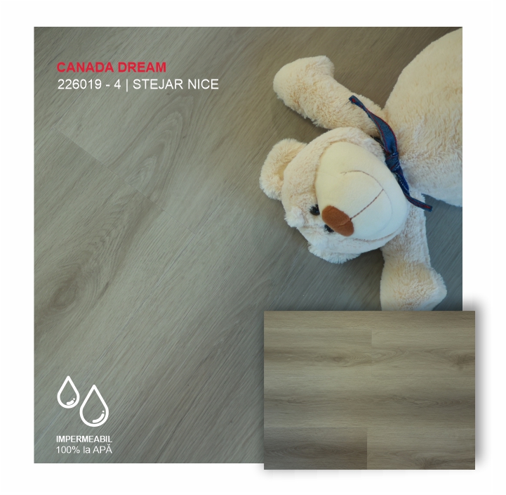 Pardoseala SPC STONEWOOD, 226019-4 Stejar Nice, colecția CANADA DREAM