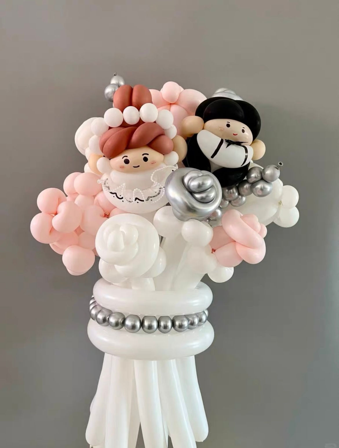 結婚氣球花束 氣球柱