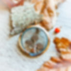XXL Classic Floating Locket in Rose Gold with nature charms