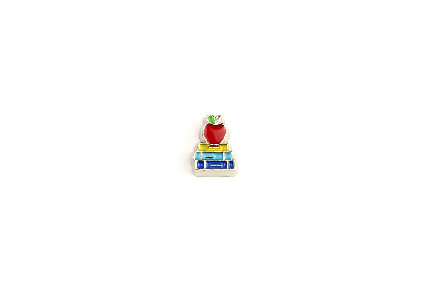 Books and Apple Charm