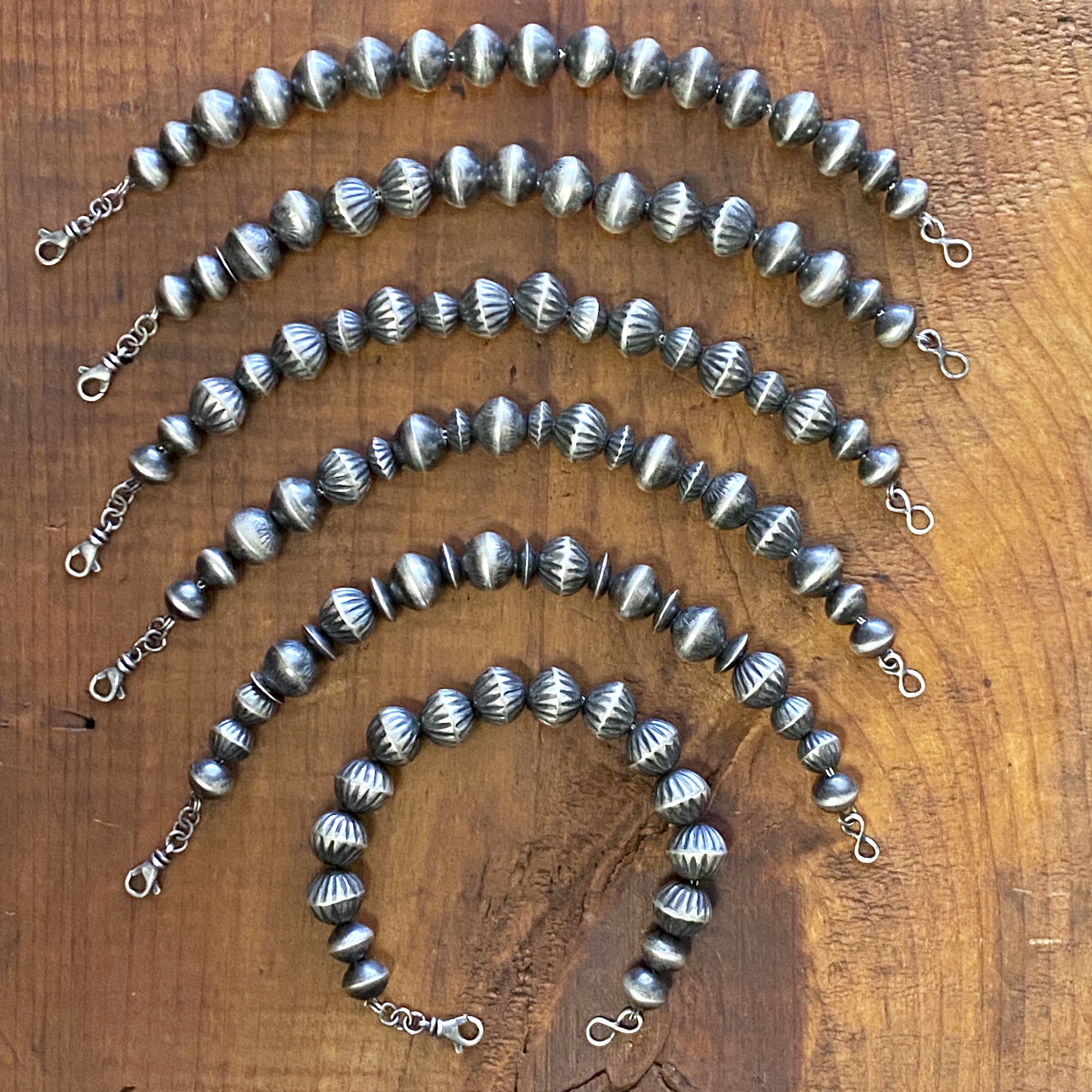 Navajo pearl link bracelets