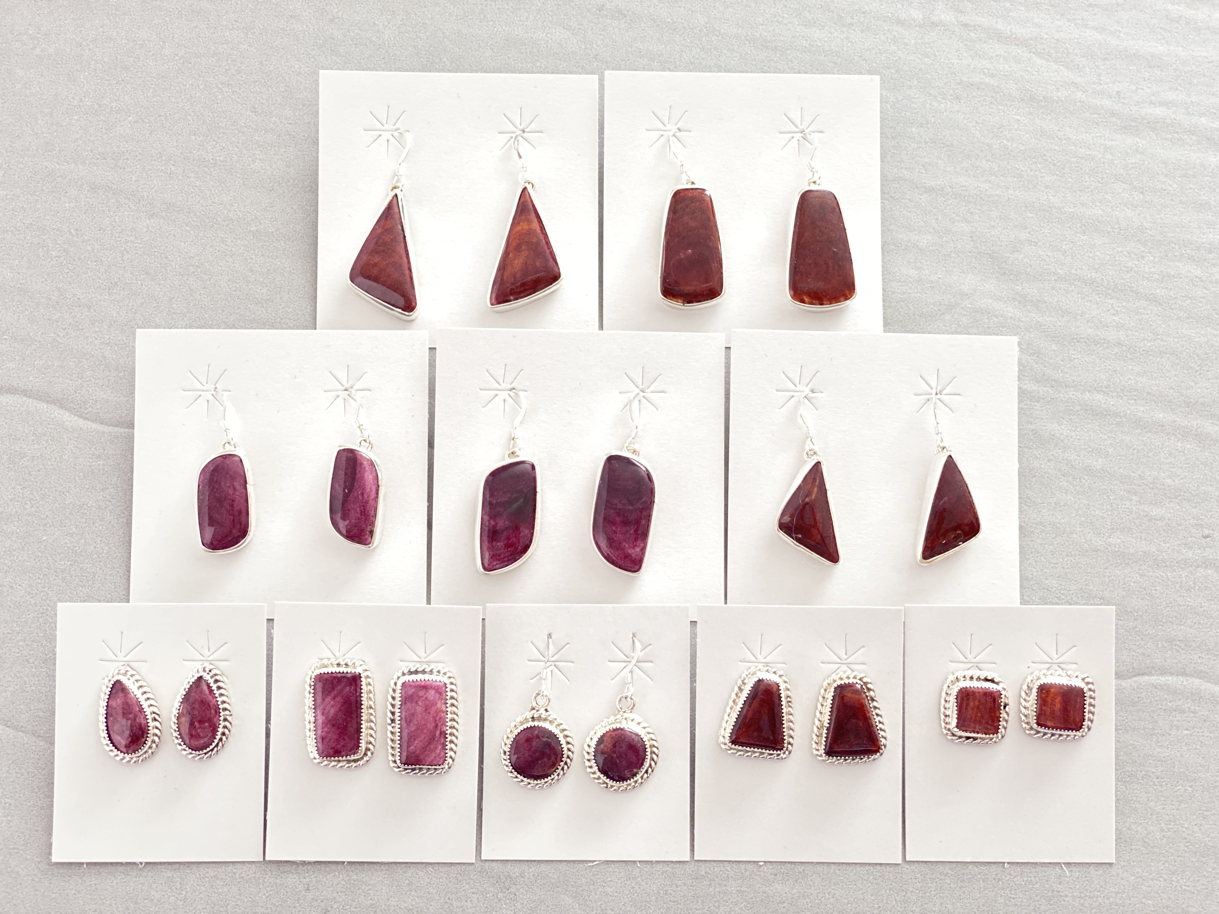 Purple Spiny earrings