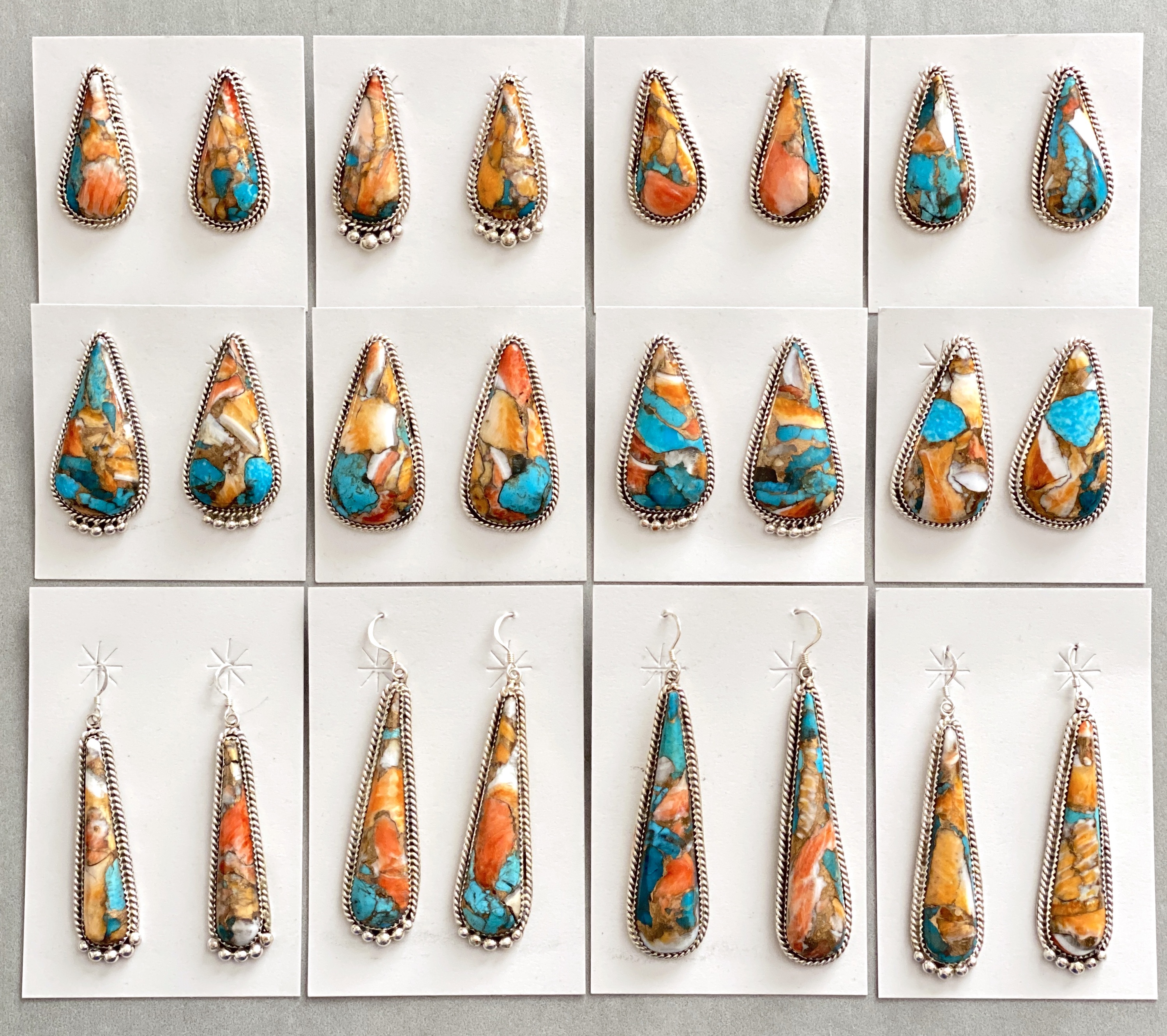 Sterling multicolor earrings