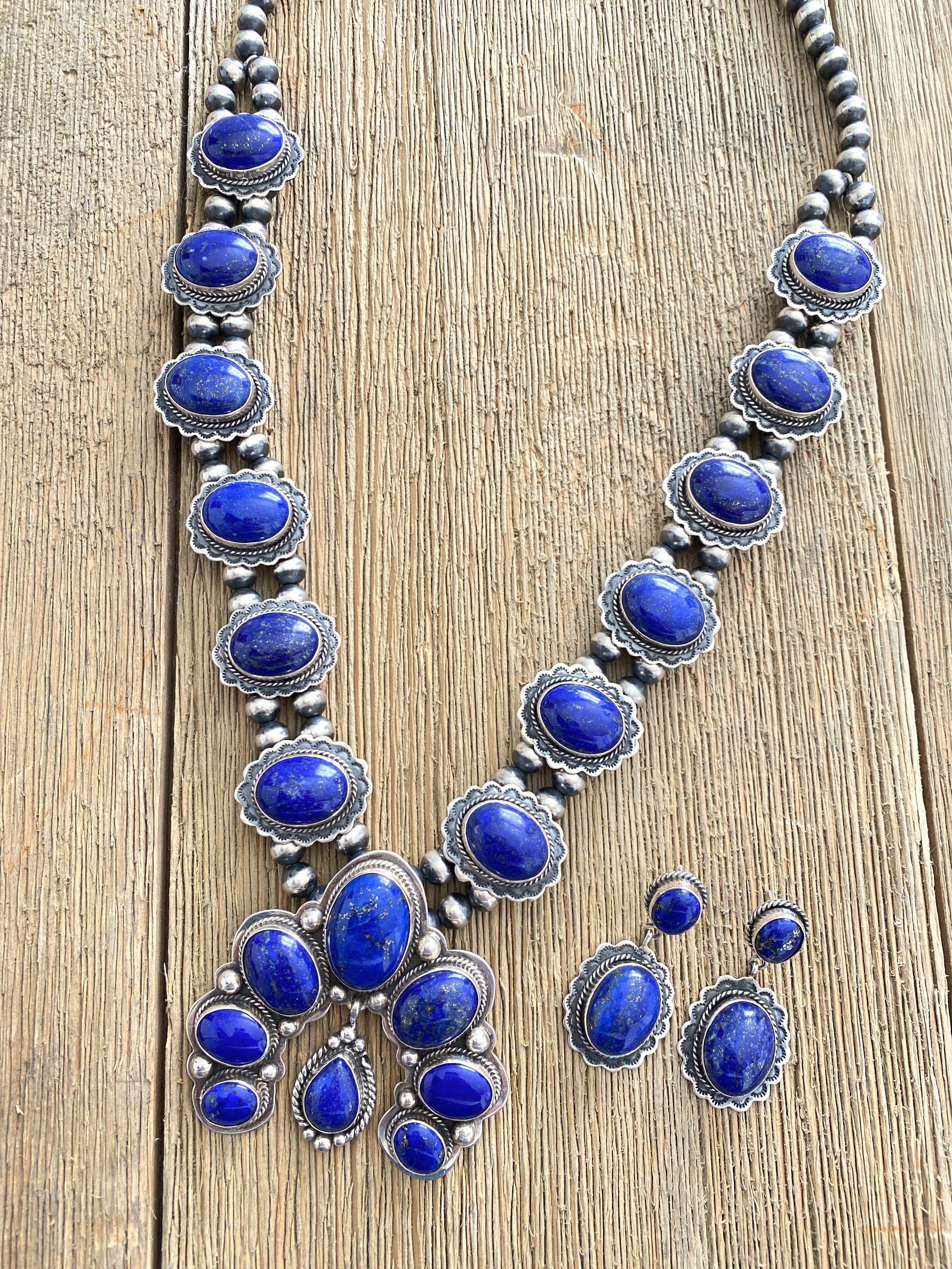 Squash Blossom necklace & earrings