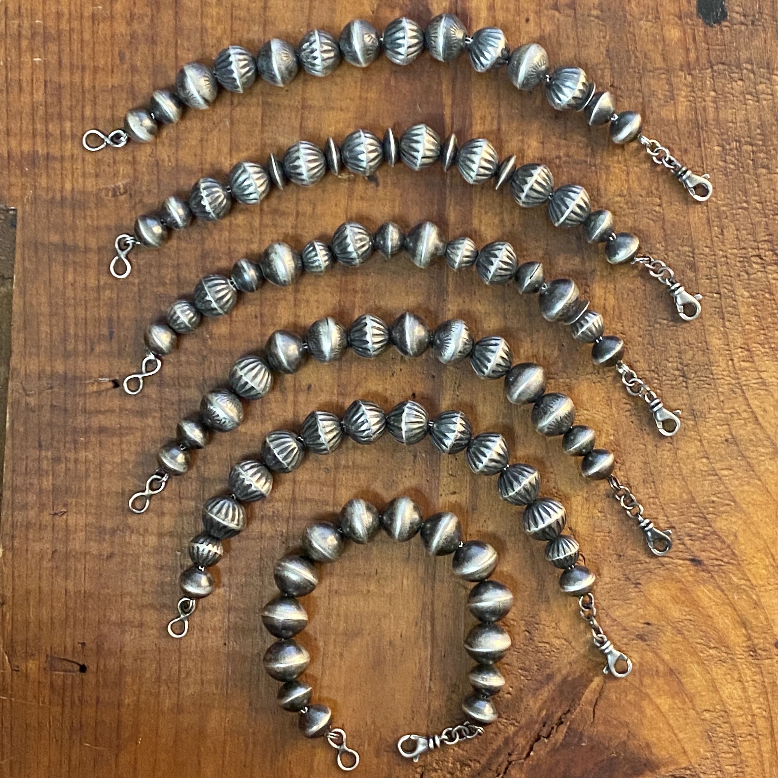 Navajo pearl link bracelets