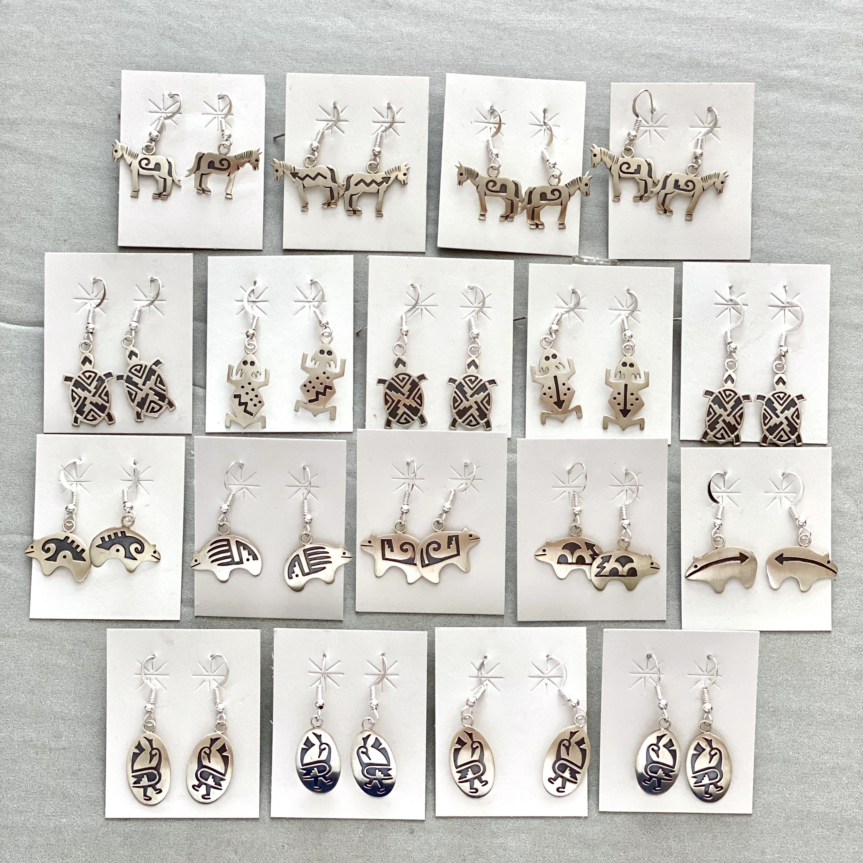 All sterling earrings