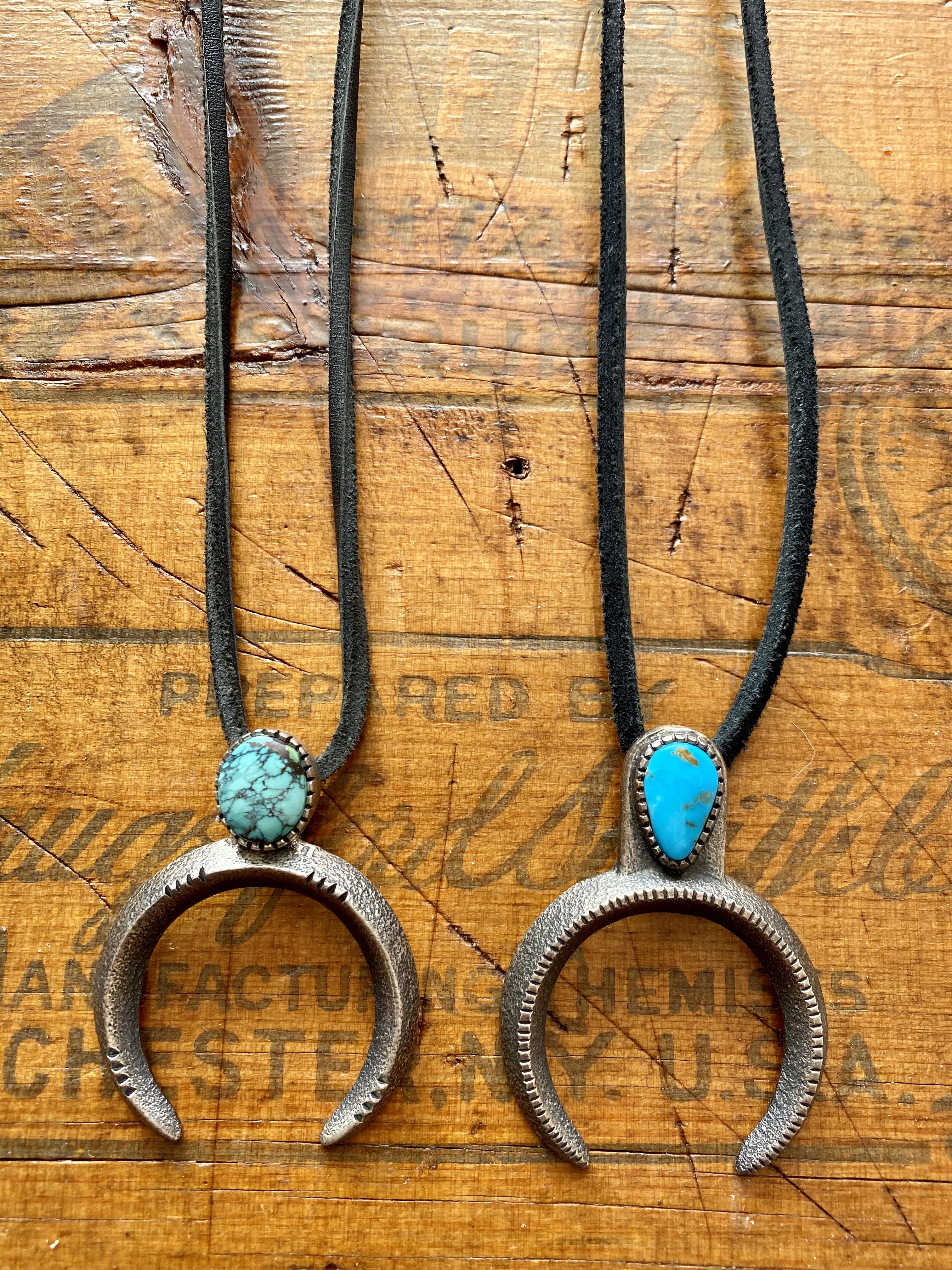 Silver naja necklaces