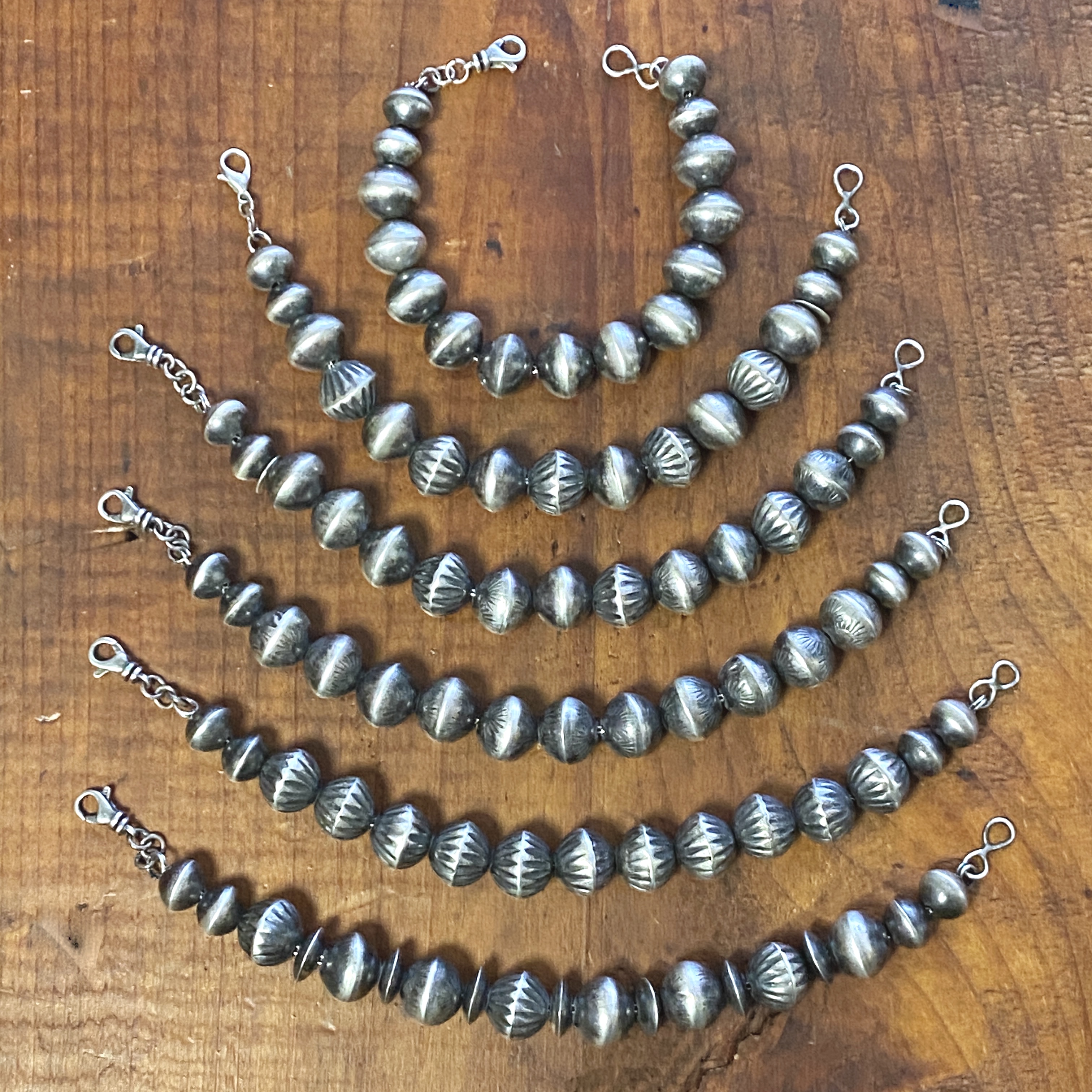 Navajo pearl link bracelets