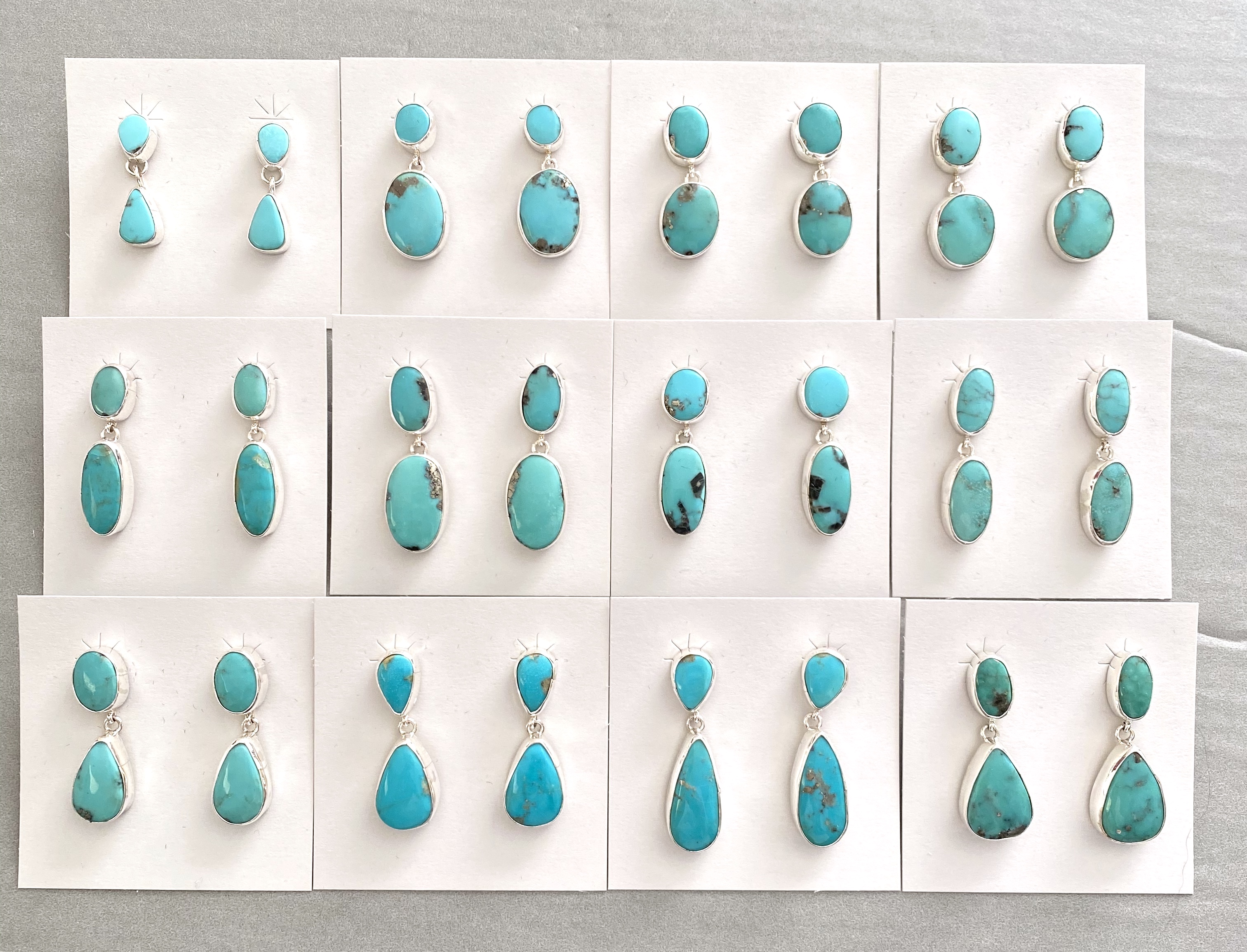 Kingman turquoise earrings