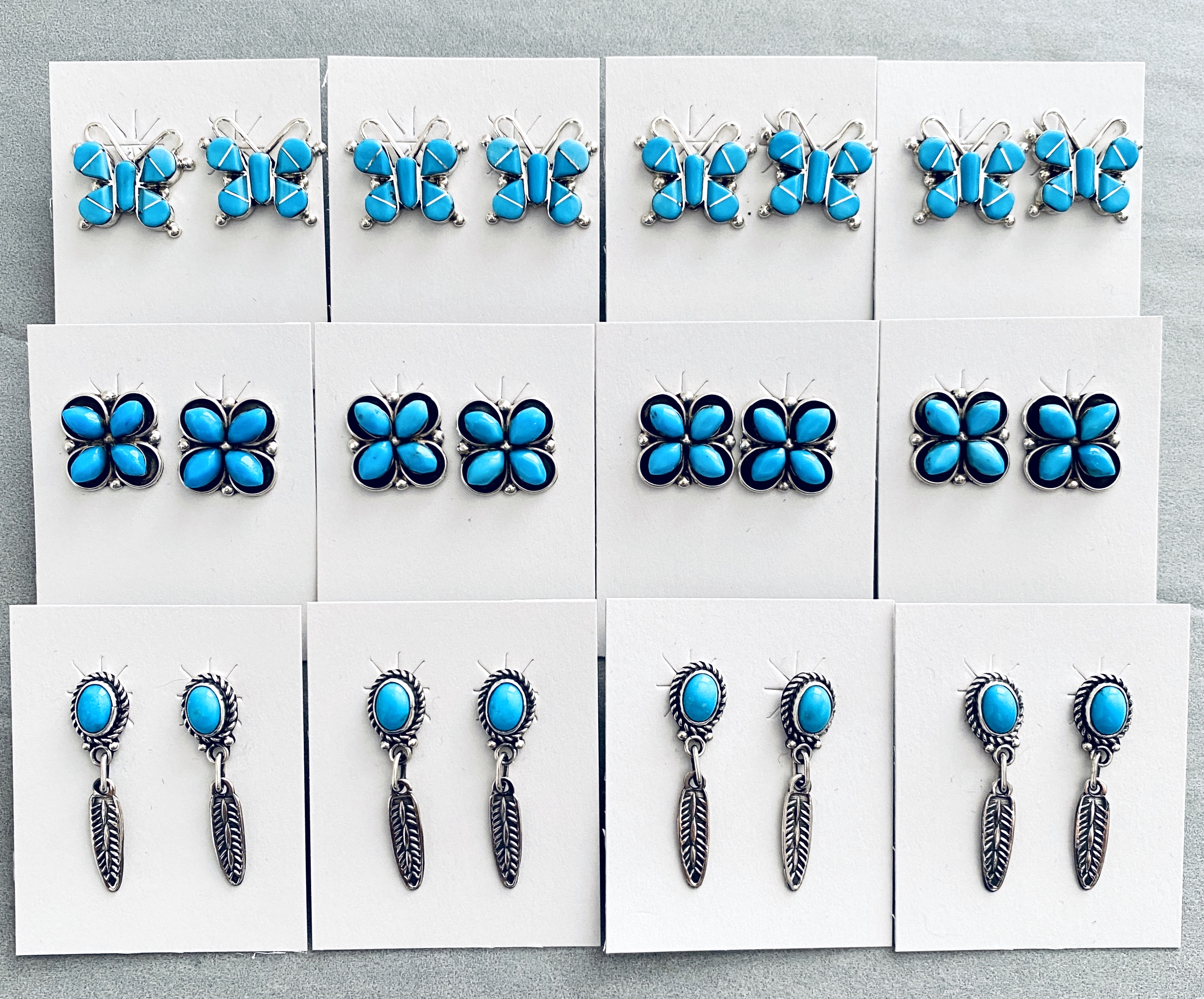 Mixed turquoise styles