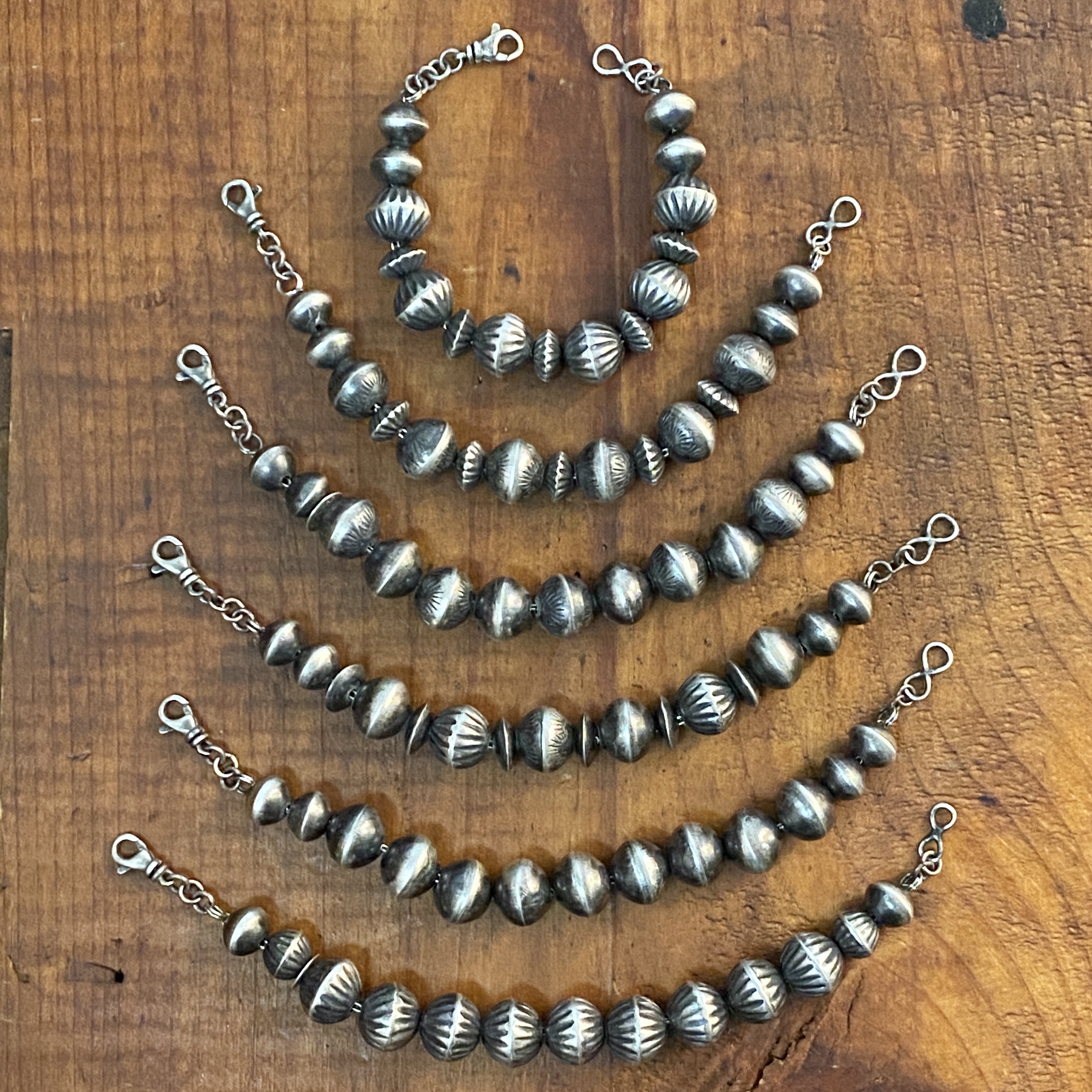 Navajo pearl link bracelets
