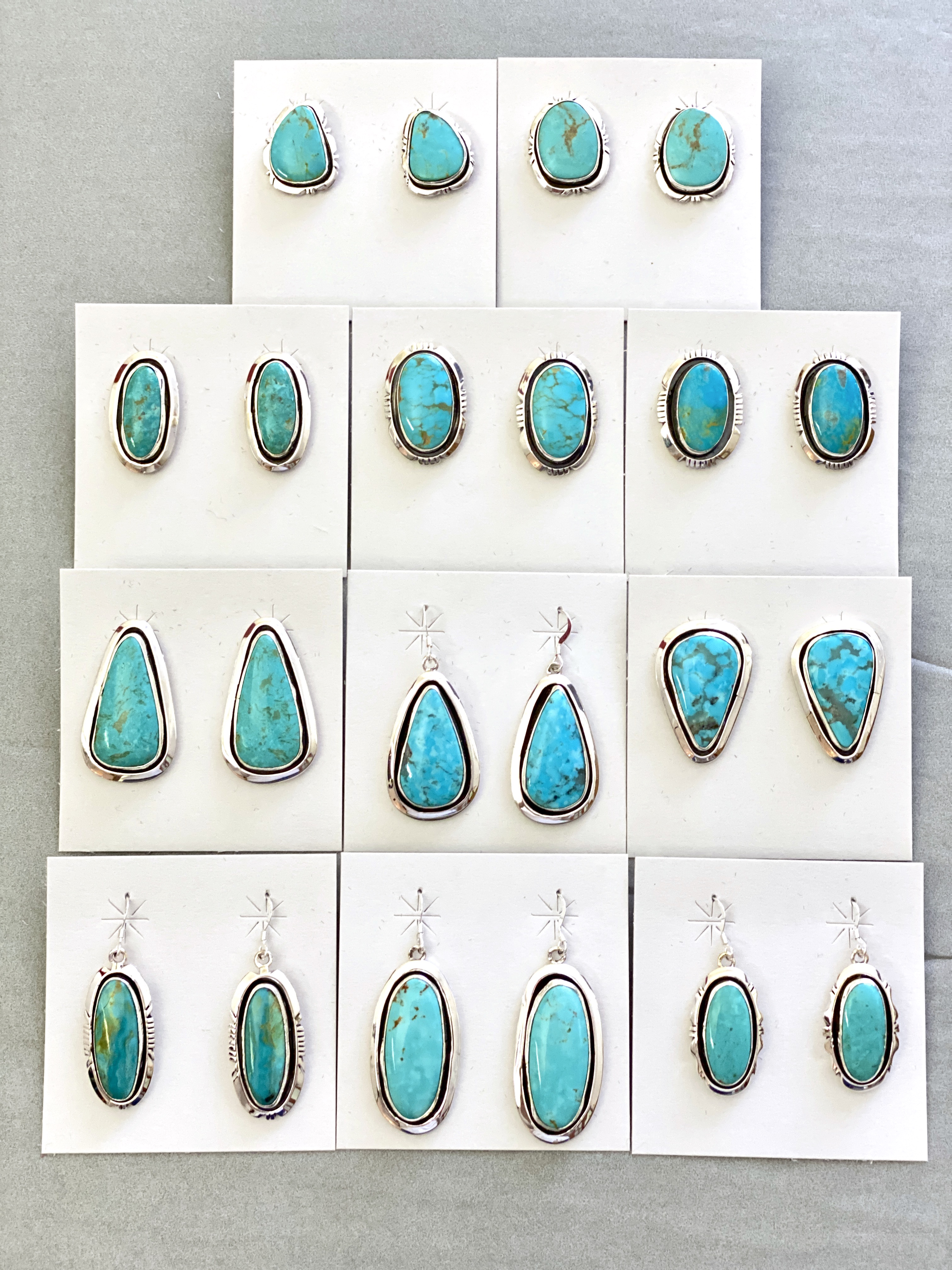 Kingman turquoise earrings