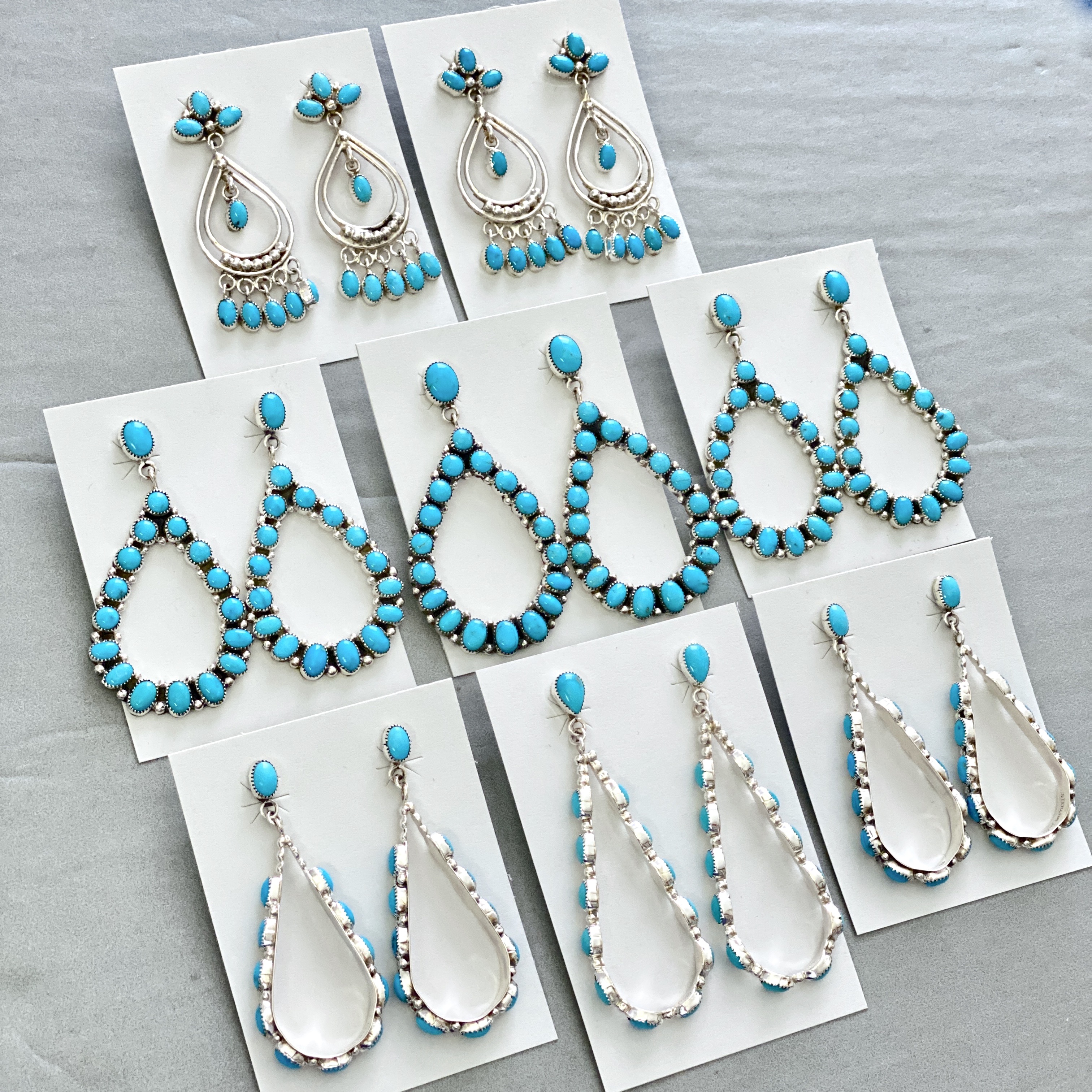 Turquoise teardrop earrings