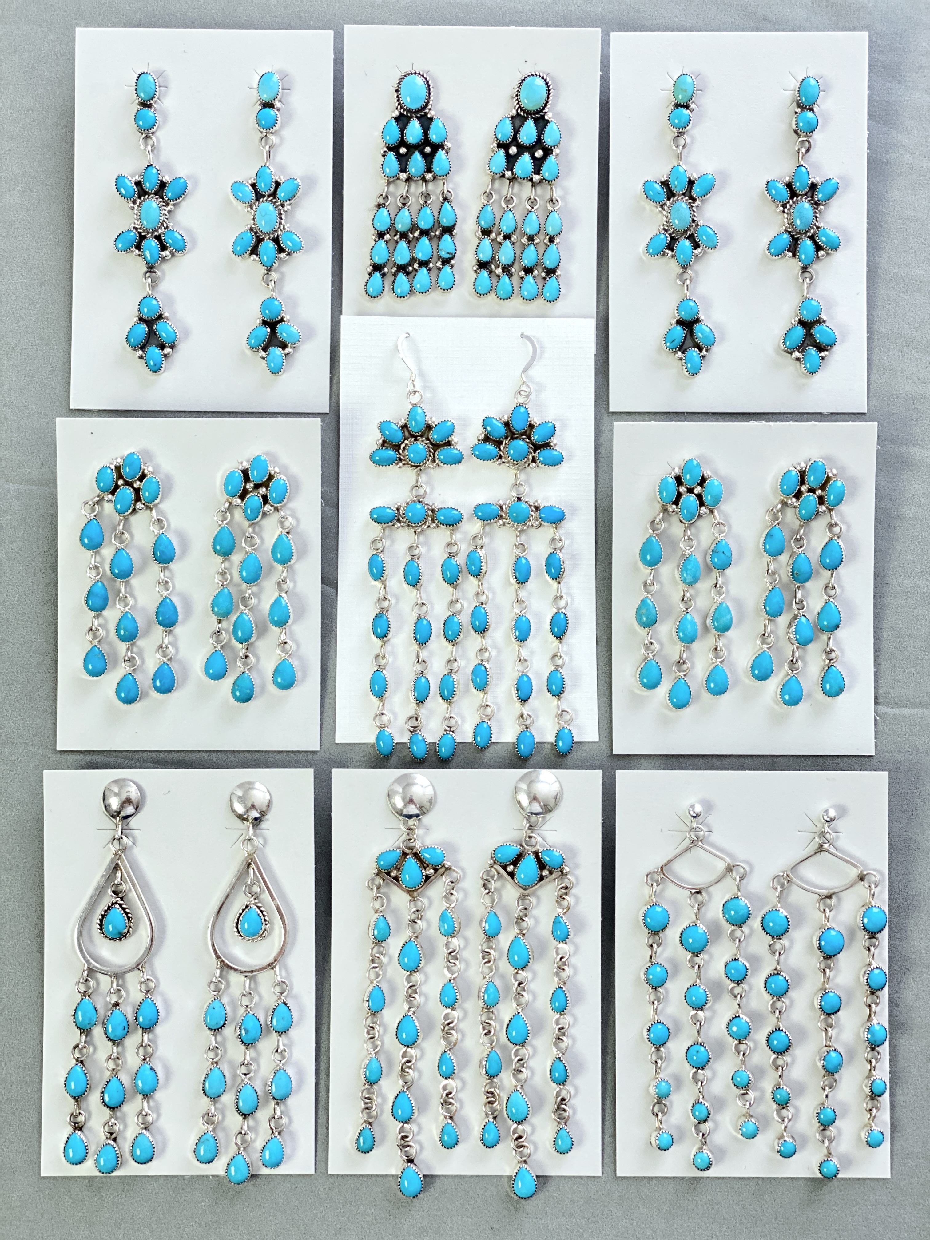 Turquoise chandelier earrings