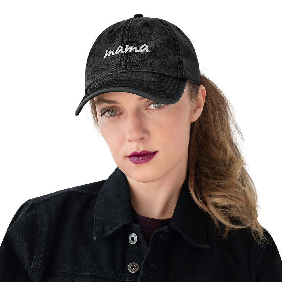Thumbnail: Mama Distressed Ball Cap