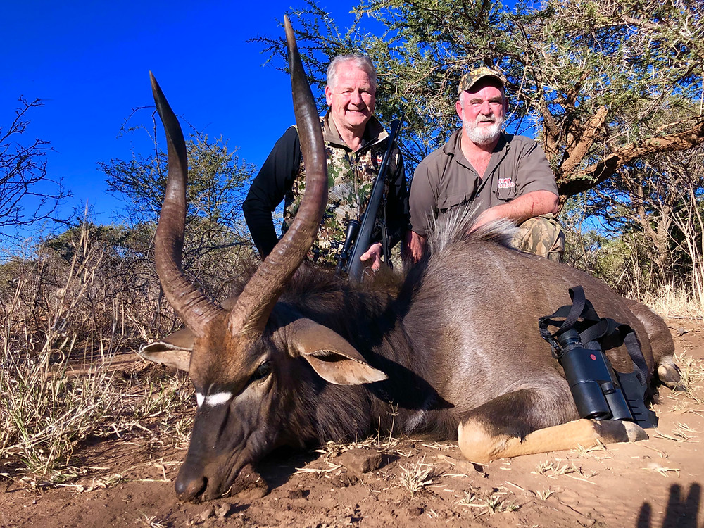 Client AussieJohn From Australia & PH Jan Jacobs - Limpopo Nyala Bull Muzzle Loader SCI Record