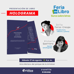 Holograma en la Feria del Libro de Surco, Lima, 2022