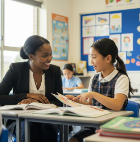 teacher and learner