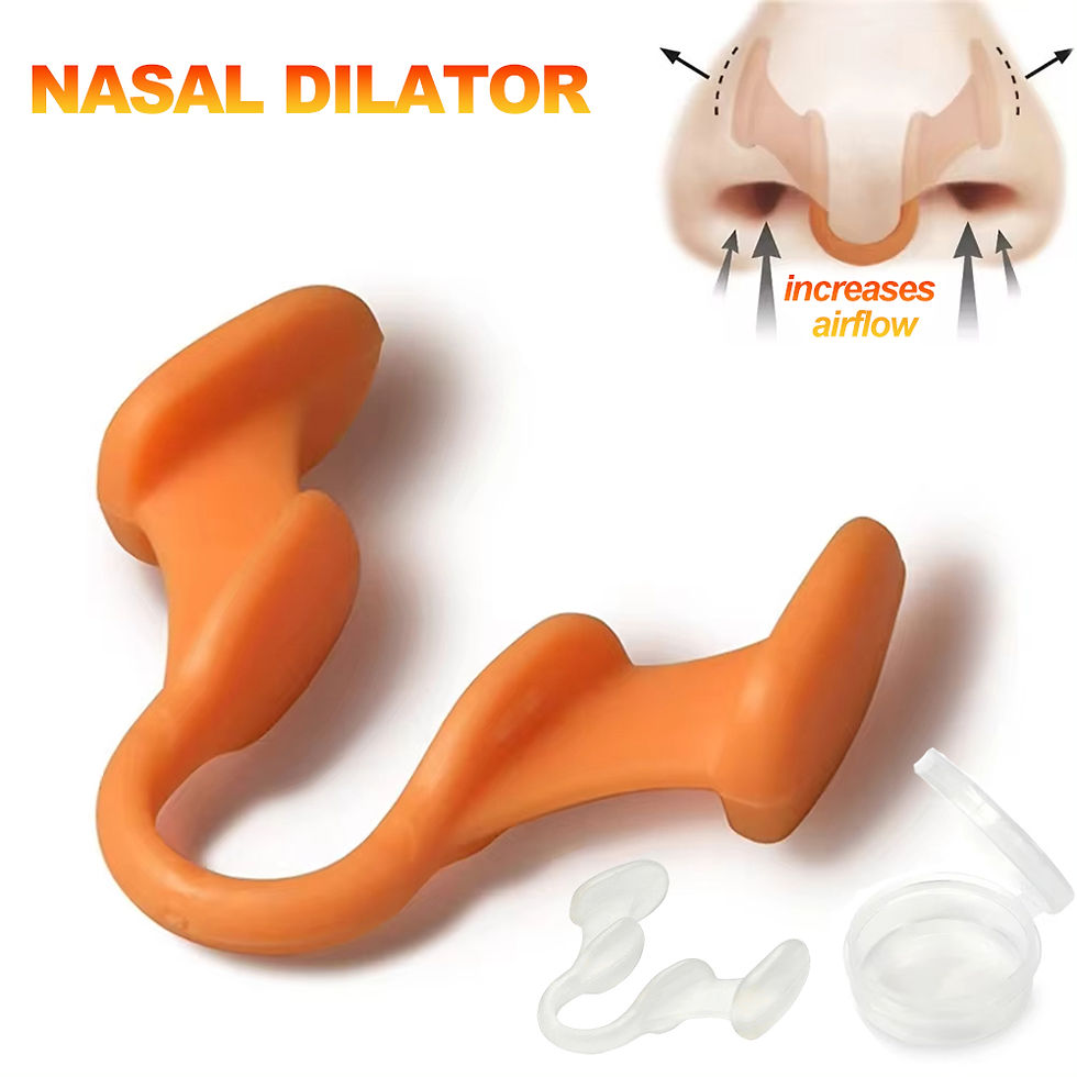Miniatura: Clip Nasal AuraVibes de Silicone Antirronco — Respirador Nasal