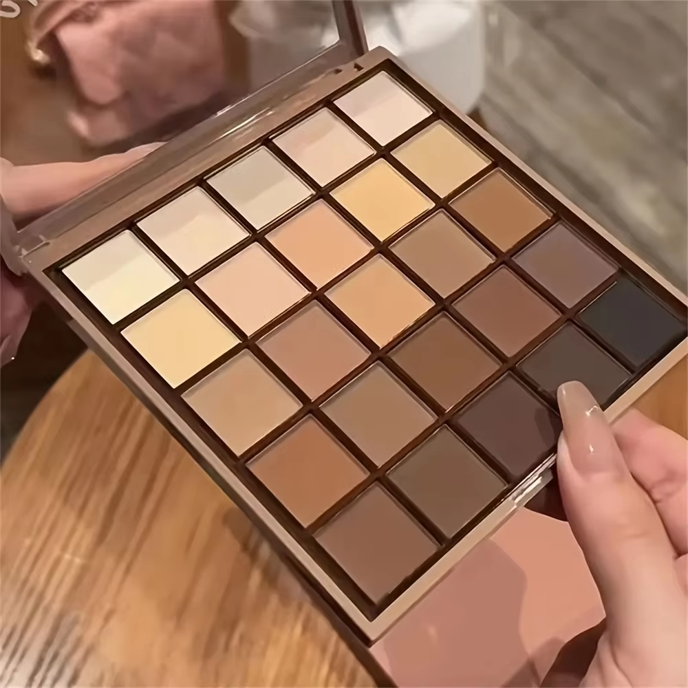 Paleta 25 Cores Marrom Nude/Chocolate – Pigmentação Intensa para o Dia a Dia