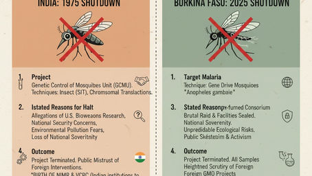 The Recurring Crisis of Trust in Genetic Vector Control: From Delhi to Ouagadougou (Burkina Faso)