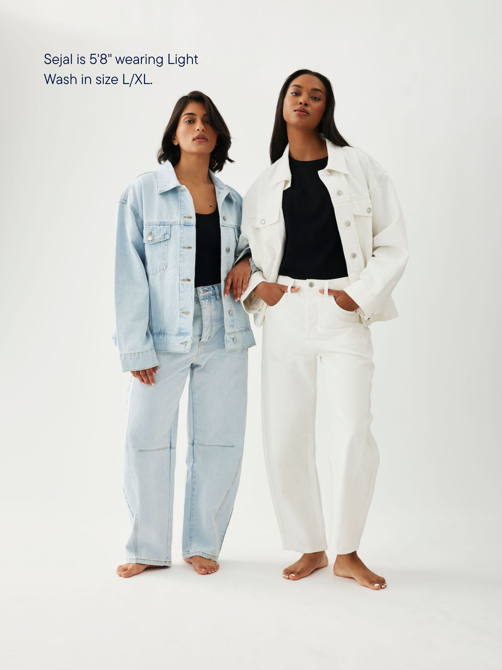 Oversized Denim Jacket - Light Wash