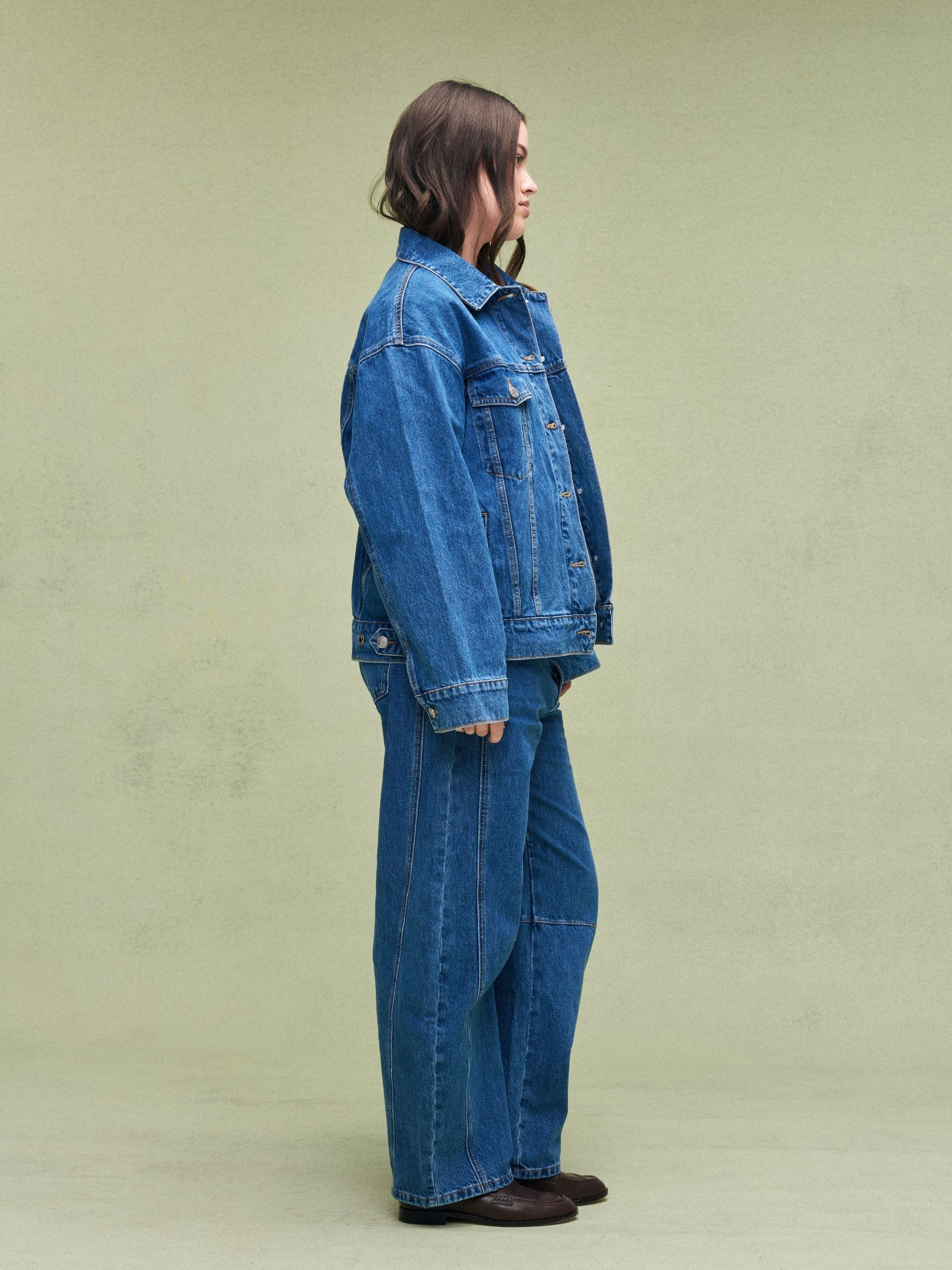 Oversized Denim Jacket - Medium Wash