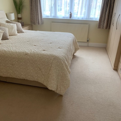 Beige carpet in bedroom