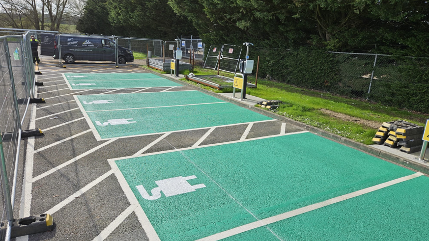 Electric car park spaces