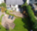 Drone image of a newly renovated garden