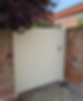White entry gate