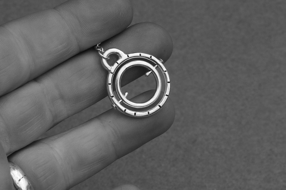 Thumbnail: Kinectic Eye // Gyroscopic Hoop Earrings