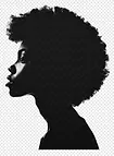 transparent-black-history-month-afro-hairstyle-silhouette-art-black-and-white-silhouette-of-woman-with-1710930065007.webp