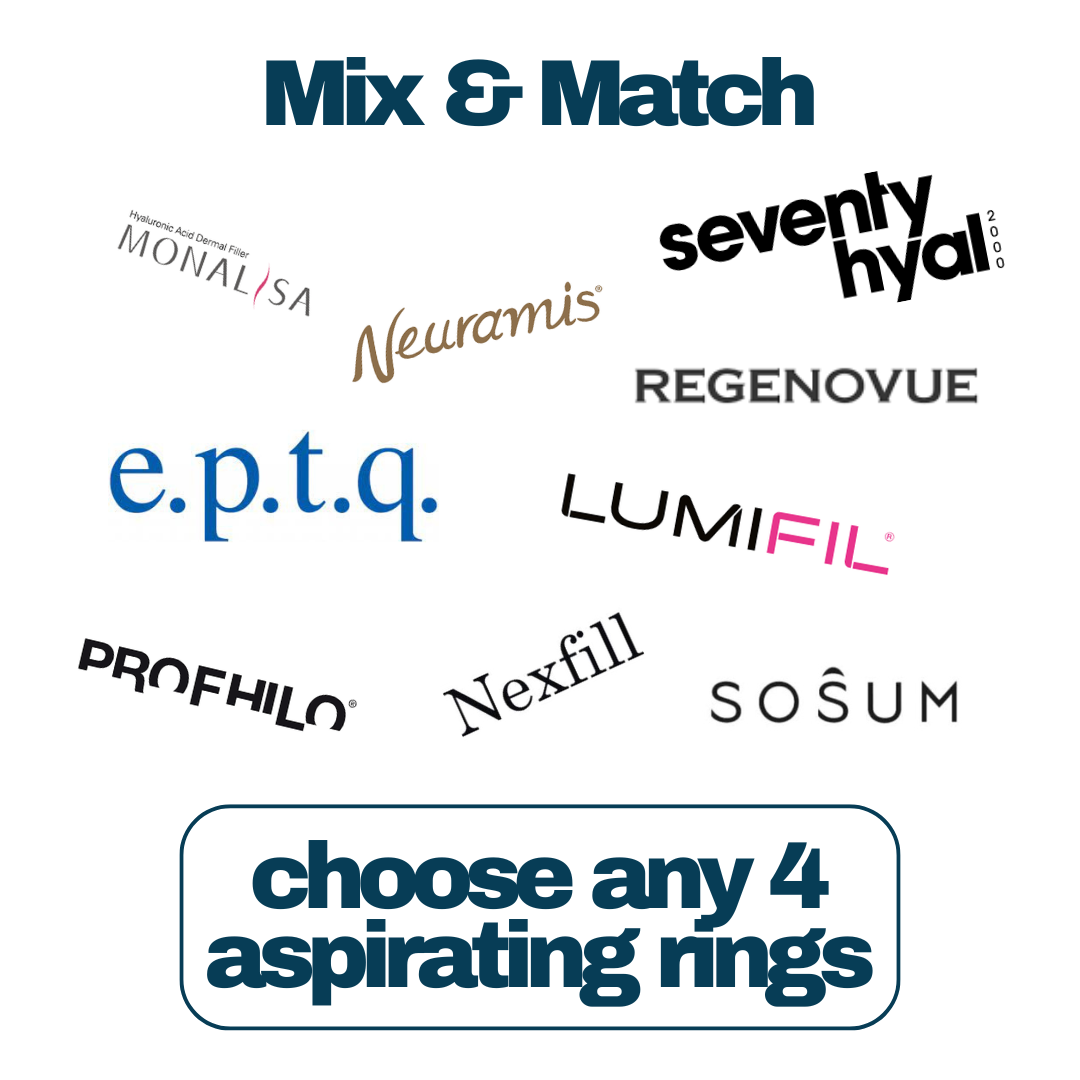 MIX AND MATCH 4 x Aspirating Rings