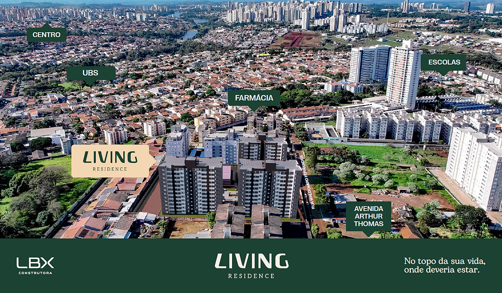 Localização Living Residence
