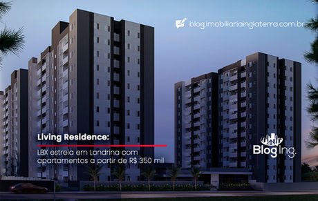 Living Residence: LBX estreia em Londrina com apartamentos a partir de R$ 350 mil