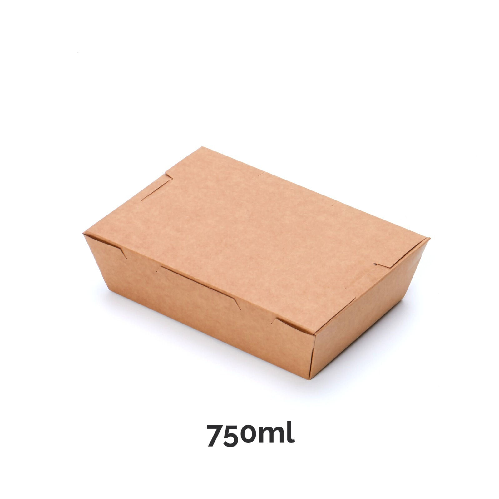 กล่องฝาทึบ 750ml (คราฟท์,ขาว)