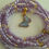 Thumbnail: Lavender and Gold Waist Beads with 'Butterfly' Charm