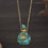 Thumbnail: Elegant Bohemian Style Natural Stone Perfume Bottle Pendant Necklace 