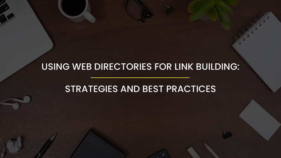How We Use web Directories for Link Building