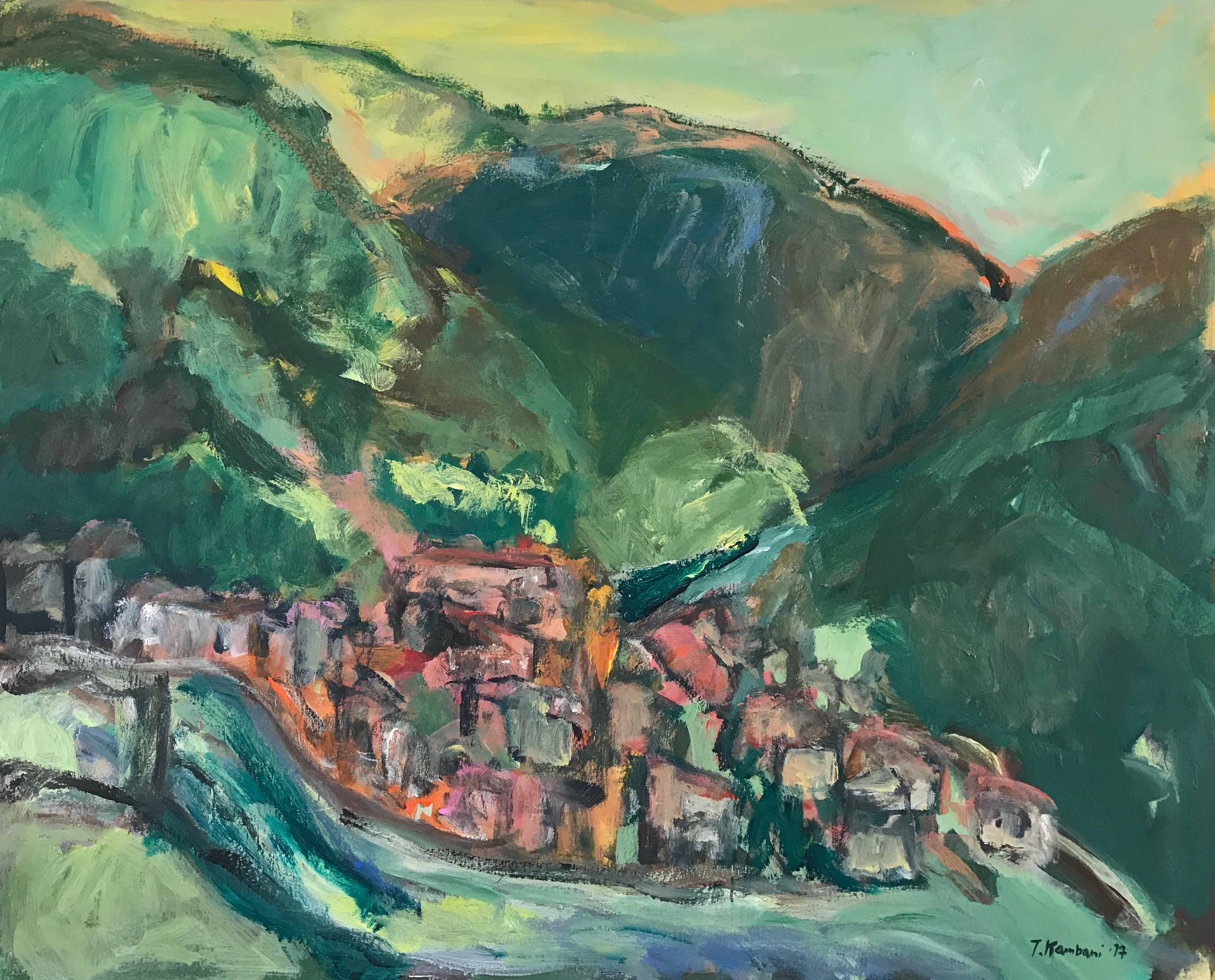 Amelie les Bains 2, 80x100cm,acrylique sur toile, 2017