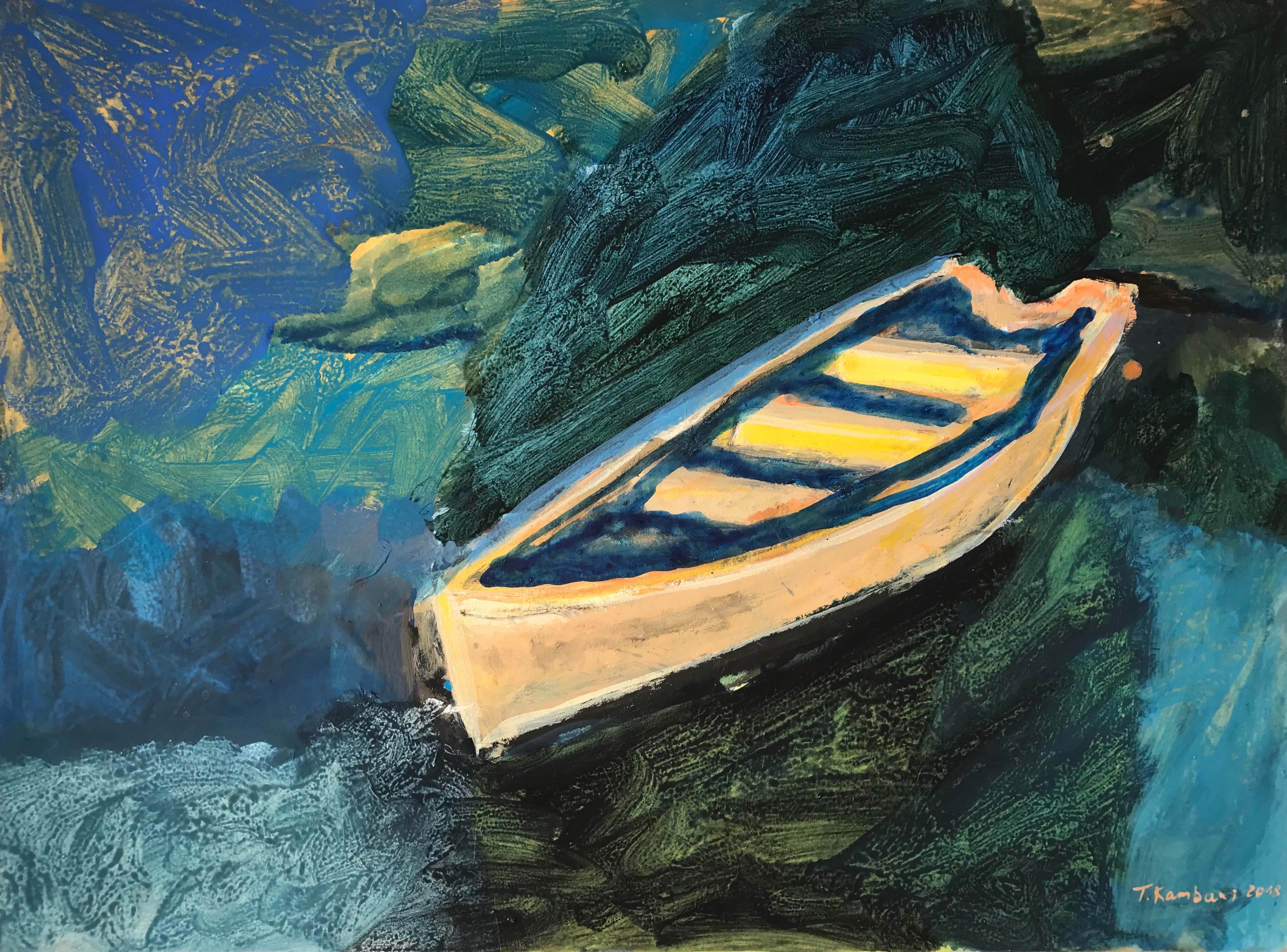 Passing through, 100x73cm, Acrylique sur toile, 2018 sm