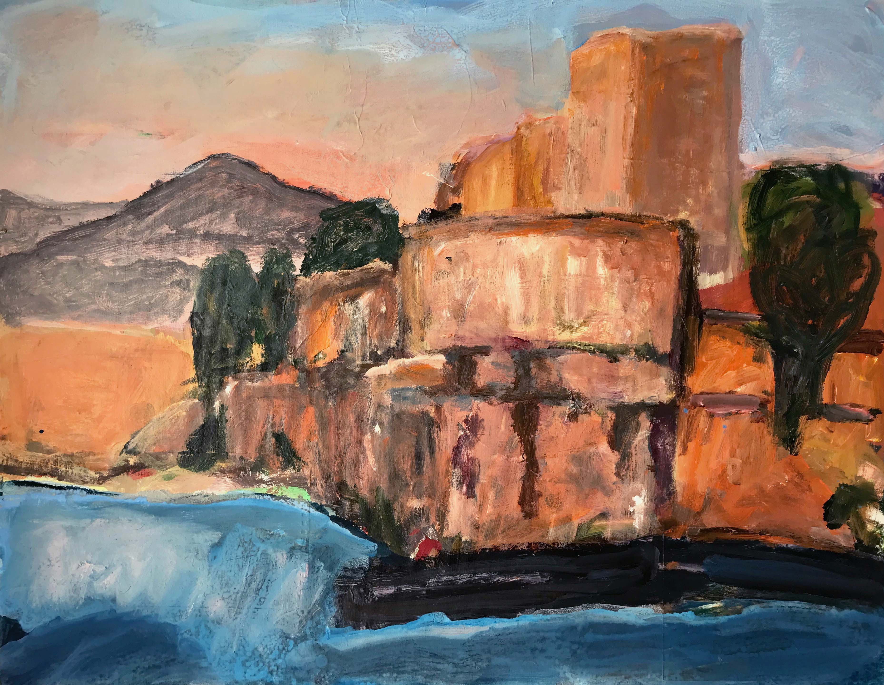 Collioure le chateau royal, 90x70cm; 2018 sm