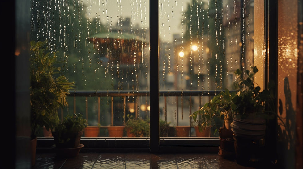 Rain on the window