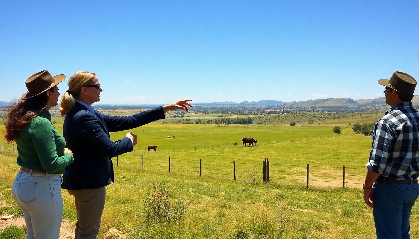 people looking at a ranchette - Land for Sale in Texas