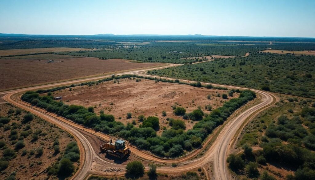 land aerial view - Buy land in Texas