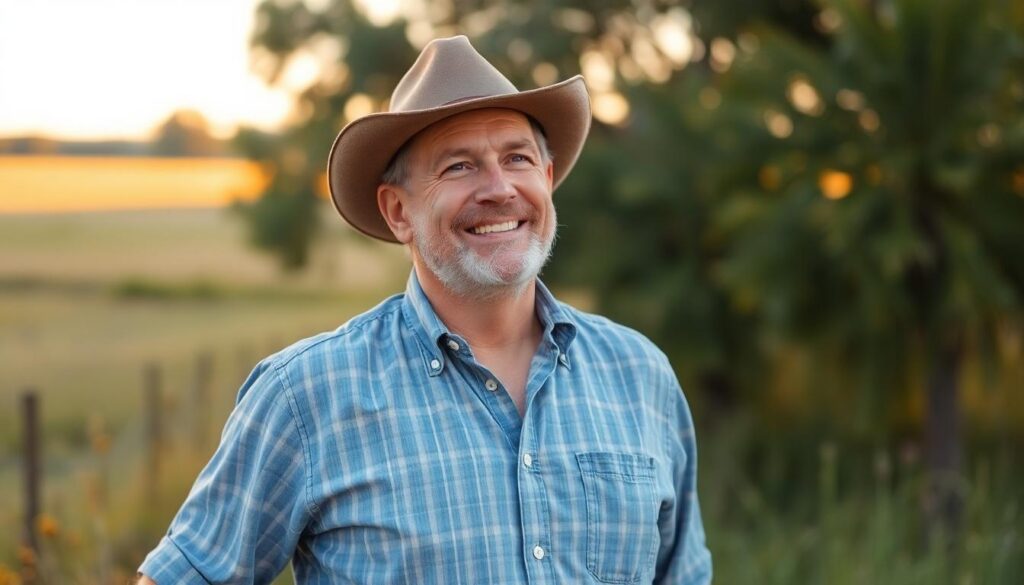 man smiling outdoors - is land a good investment in texas