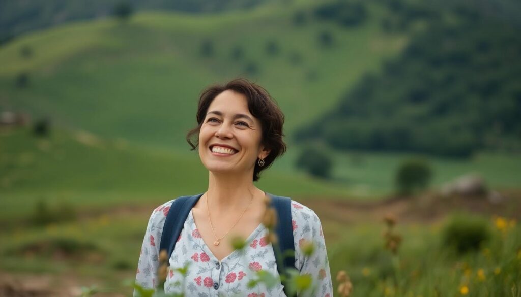 woman smiling - owner financed land in Edinburg TX
